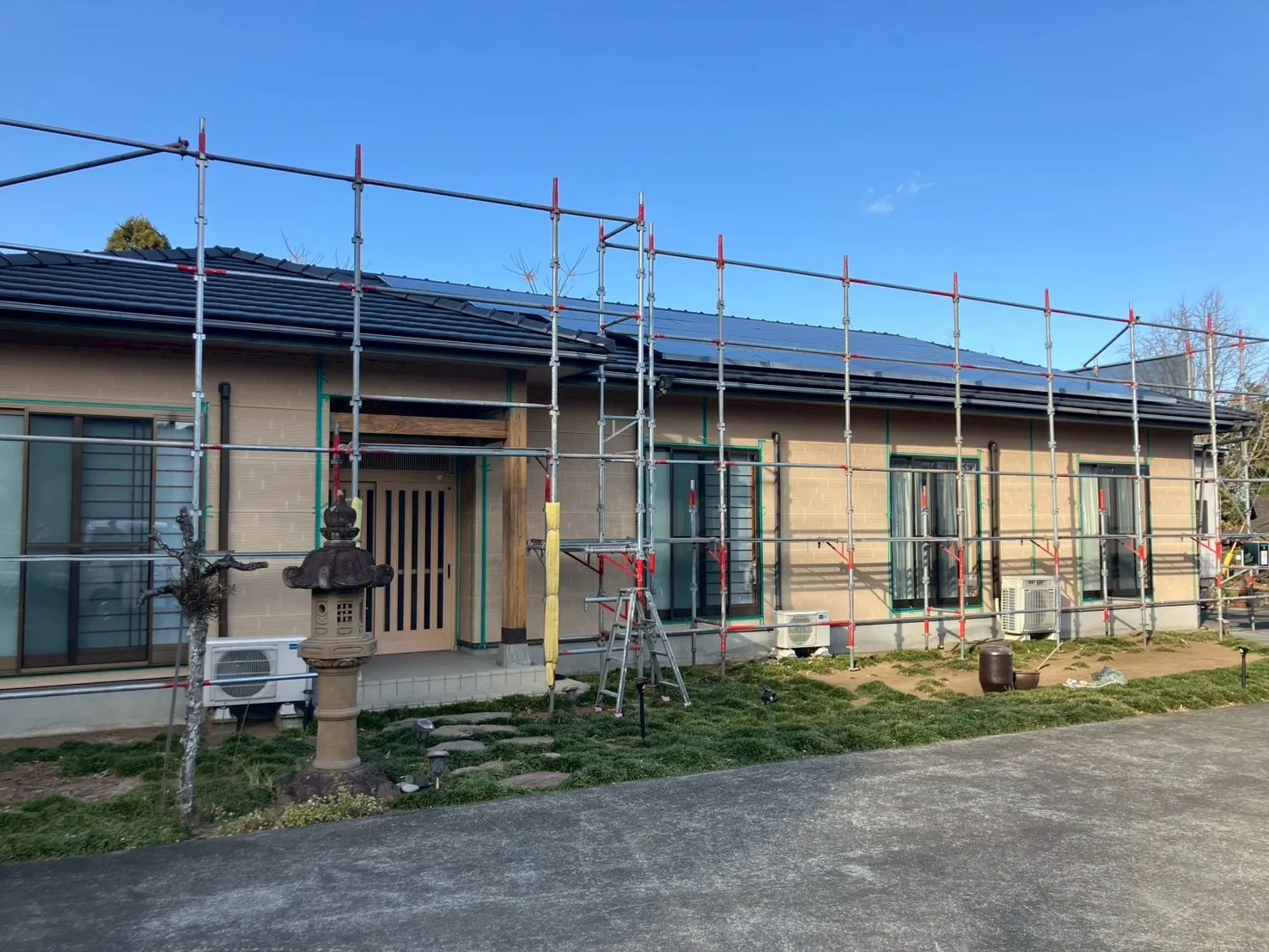 【着工報告】由布市にて外壁塗装工事がスタートしました🏠✨