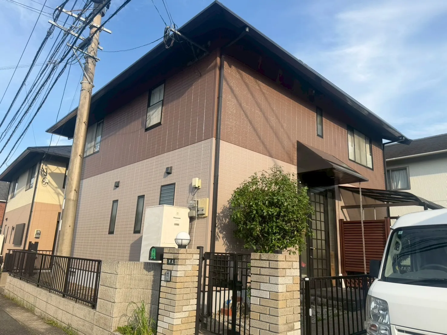 【由布市 外壁塗装】人気のブラウンツートンカラー施工事例をご紹介😊