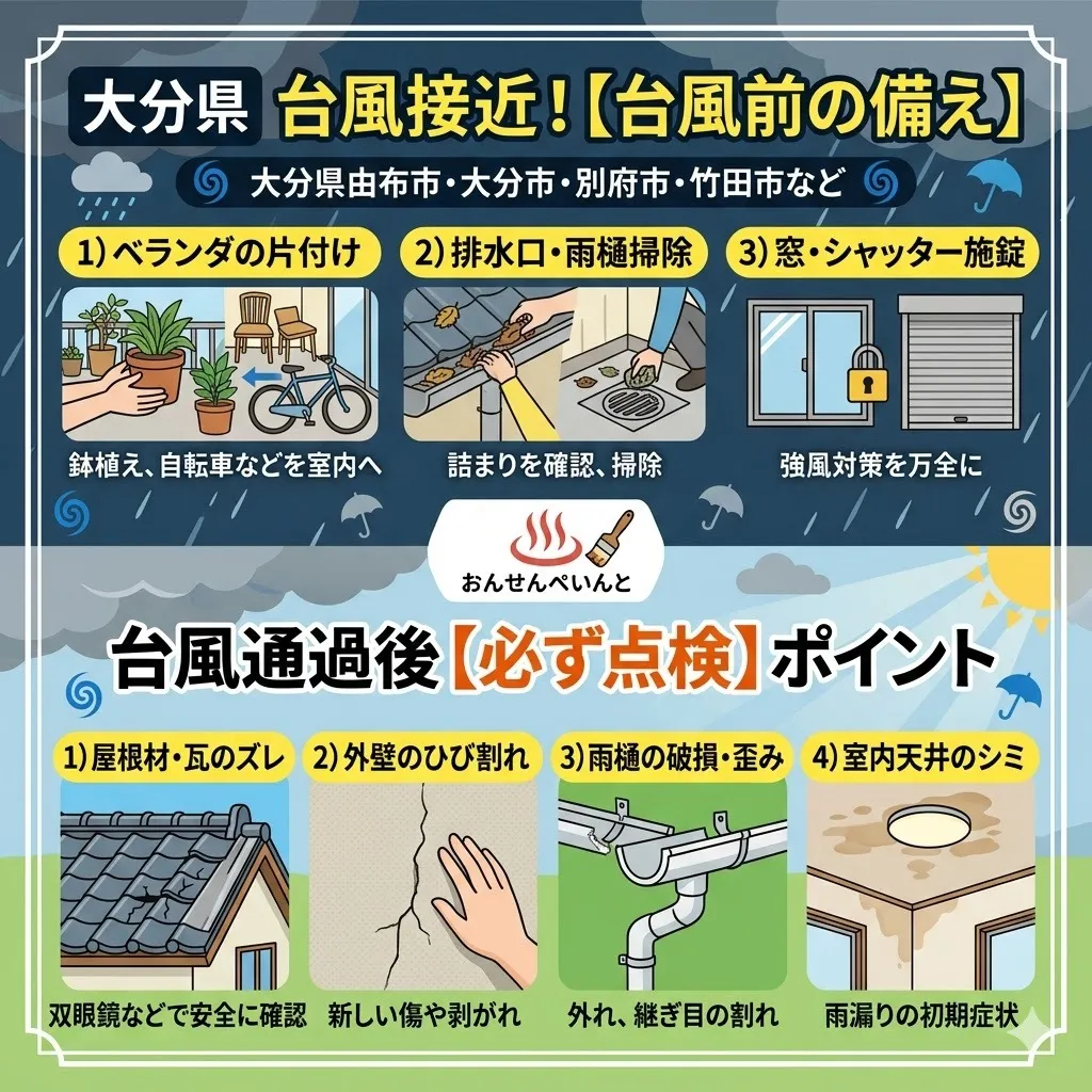 【大分県】💧6月2日 大分県に台風接近予報⚠️ 今のうちにお家を確認してください🏠🌪️