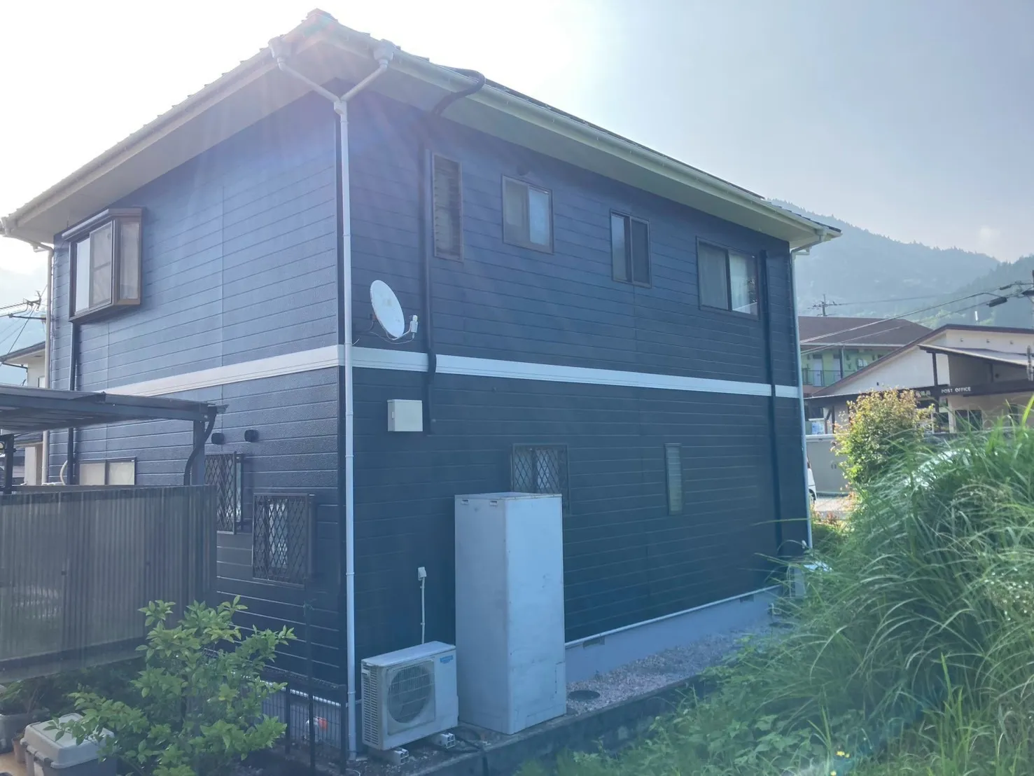 【竹田市】淡いピンクから深みのあるネイビーへ|外壁塗装ビフォーアフター🏠✨
